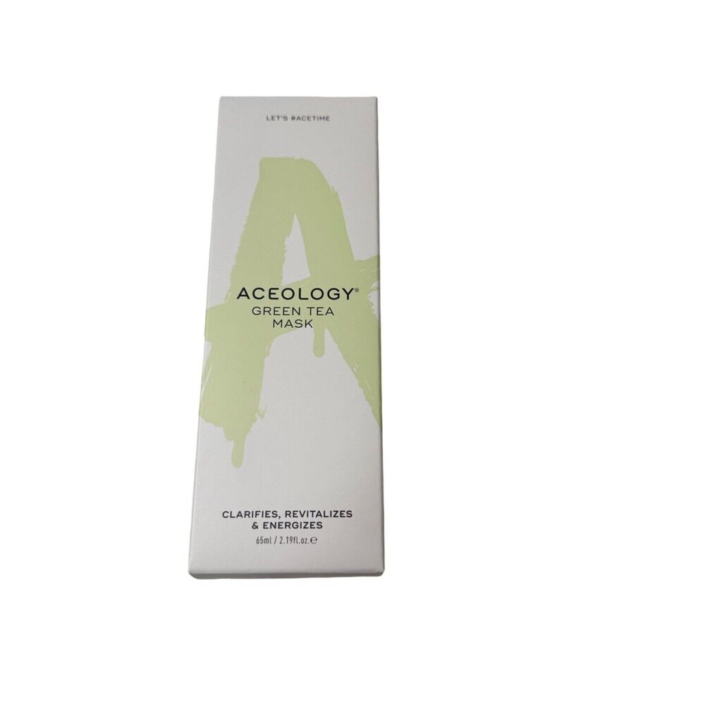 Aceology Green Tea Mask 65ml Vegan Cruelty-Free Skincare Hydrating Face Mask